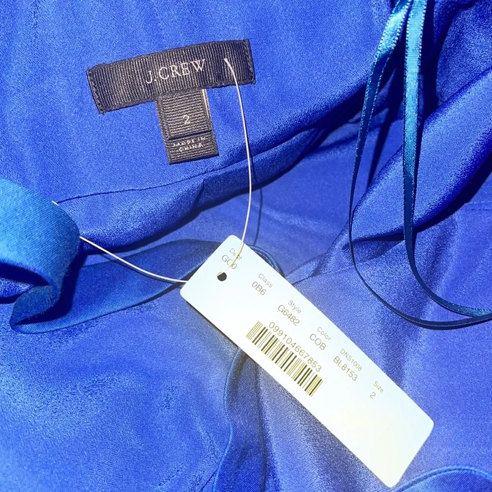J. Crew Peplum Blue Sheath Dress